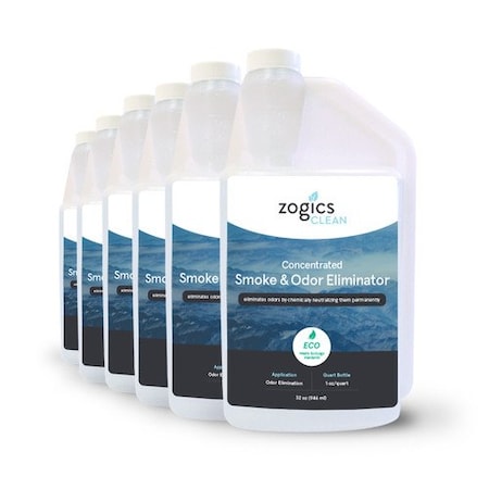 Zogics Smoke and Odor Eliminator, 32 oz, 6PK CLNSOE32CN-6